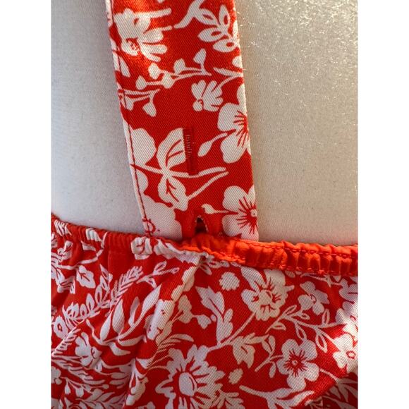 Market & Spruce Red Floral Sleeveless Dress Size Large – Summer Casual Midi - Picture 6 of 7